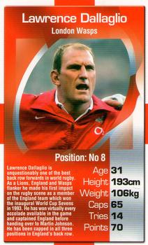 2003 Top Trumps England Rugby Heroes #NNO Lawrence Dallaglio Front